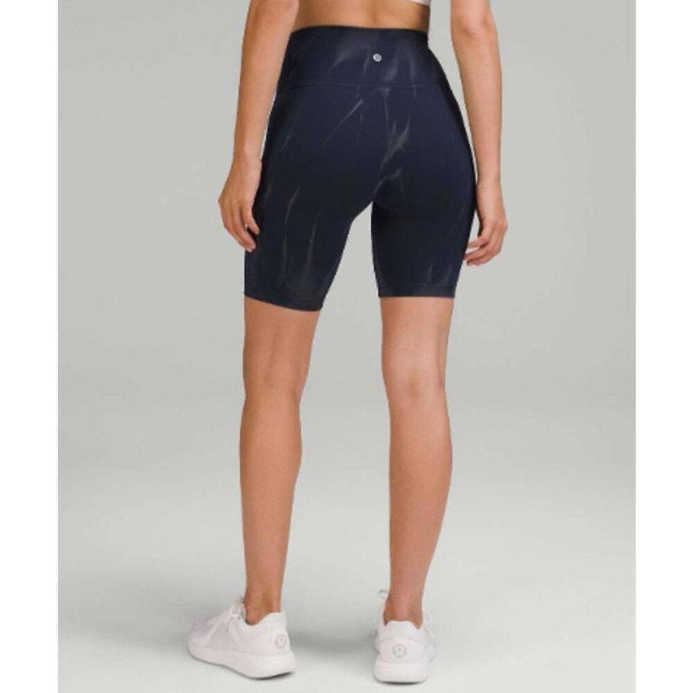 EUC Lululemon Wunder Train High-Rise Short 8" Sun-Bleach Wash True Navy  Size 6 - Picture 4 of 7